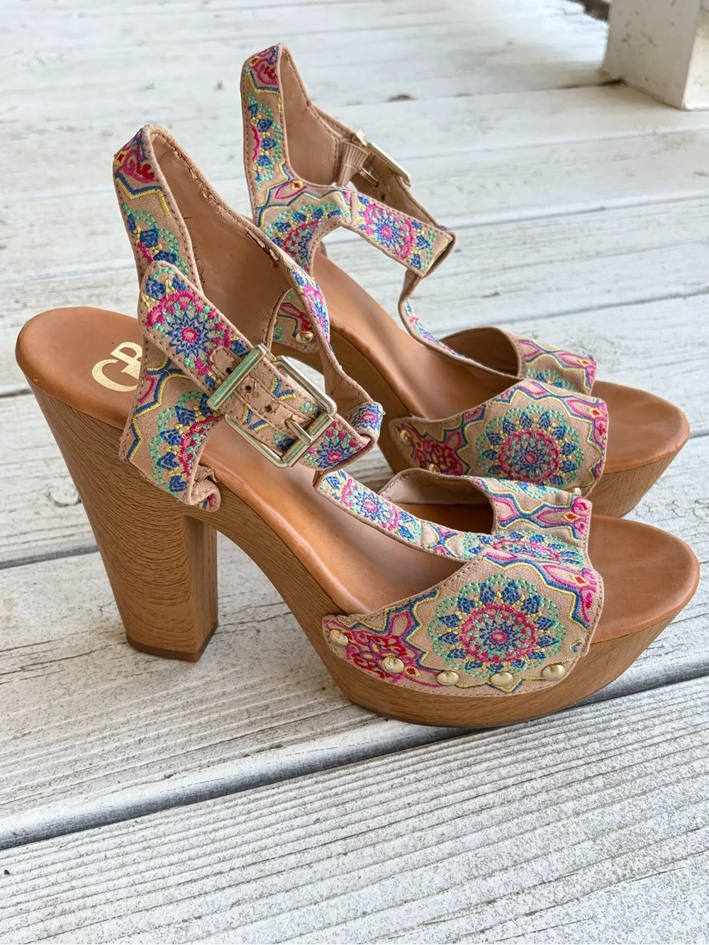 Gianni Bini Boho Platform Heel - Size 9 - Picture 4 of 10